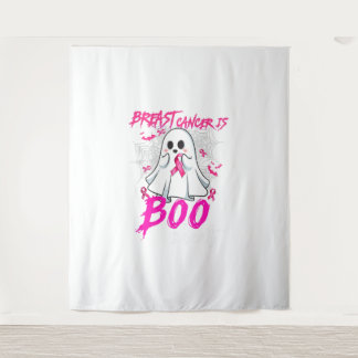 Breast Cancer Is Boo Sheet Halloween Breast Cancer Tapestry