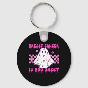 Breast Cancer Is Boo Sheet Halloween Keychain