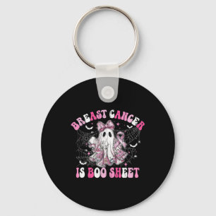 Breast Cancer Is Boo Sheet Keychain