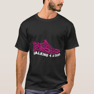 Breast Cancer K Ribbon Walk For Cure Awareness T-Shirt