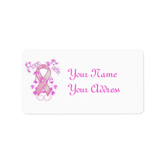 breast cancer label (Front)