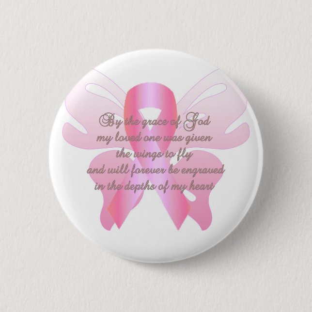 Breast Cancer Loss 2 Inch Round Button (Front)