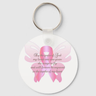 Breast Cancer Loss Keychain
