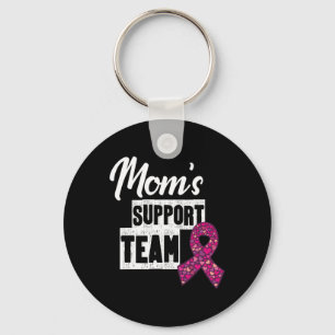 Breast Cancer Mom Support Keychain