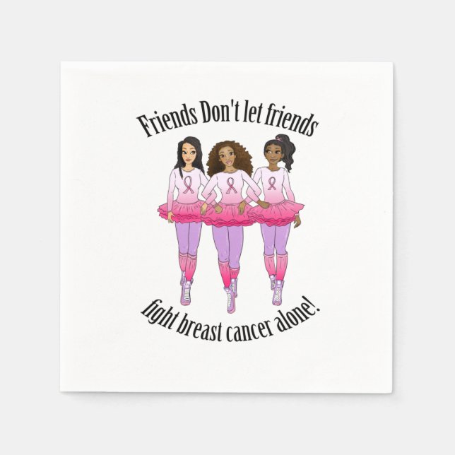 Breast Cancer: No one fights alone Napkin (Front)