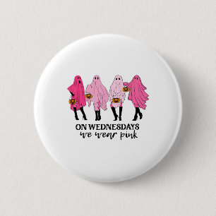 Breast Cancer On Wednesday We Wear Pink  2 Inch Round Button