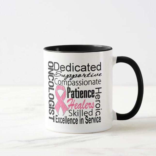Breast Cancer Oncologist Collage Mug (Right)