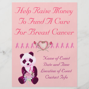 Breast Cancer Panda Bear Flyer