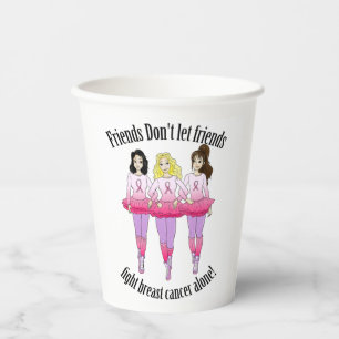 Breast Cancer party: No one fights alone! Paper Cups