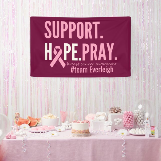 breast cancer Personalized Banner Sign (Party)