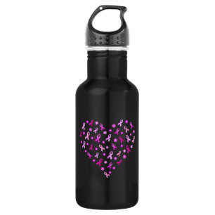 Breast Cancer Pink Ribbon 532 Ml Water Bottle
