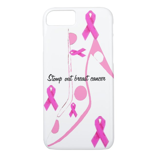 Breast Cancer Pink Ribbon Case-Mate iPhone Case (Back)