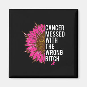 Breast Cancer Pink Ribbon Messed With The Wrong Magnet