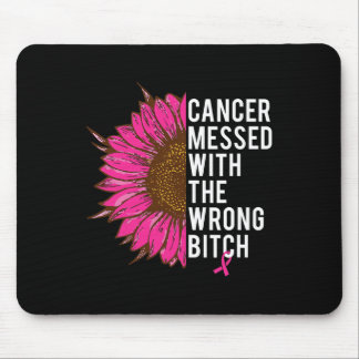 Breast Cancer Pink Ribbon Messed With The Wrong  Mouse Pad