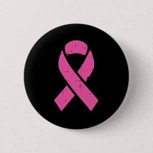 Breast Cancer Pink Ribbon Pocket Awareness Women M 2 Inch Round Button