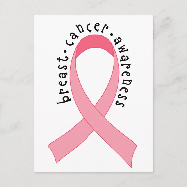 Breast Cancer Pink Ribbon Postcard (Front)