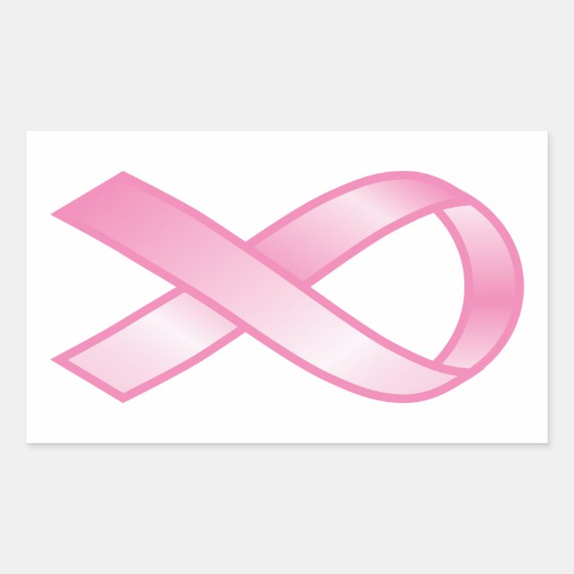 Breast Cancer Pink Ribbon Sticker (Front)