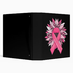 Breast Cancer Pink Ribbon Sunflower Breast Cancer Binder
