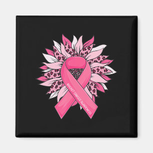 Breast Cancer Pink Ribbon Sunflower Breast Cancer  Magnet