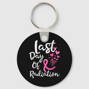 Breast Cancer Radiation Therapy Last Day Of Radiat Keychain