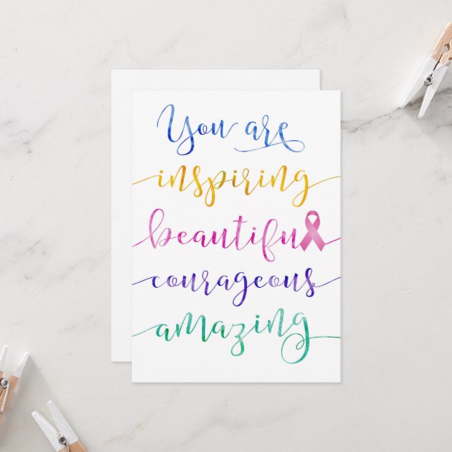 Breast Cancer – Remember Who You Are Card (Front/Back In Situ)