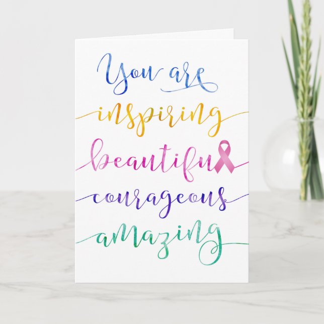 Breast Cancer – Remember Who You Are Holiday Card (Front)