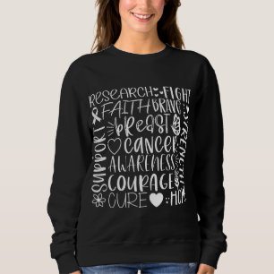 Breast Cancer Research and Fight in White Sweatshirt