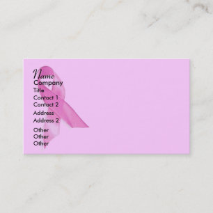 Breast Cancer Ribbon Business Card