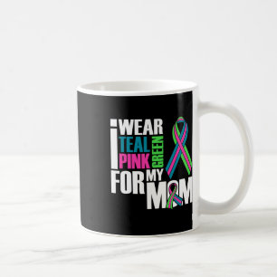 Breast Cancer Ribbon For Mom Cancer Awareness  Coffee Mug