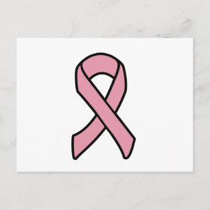 Breast Cancer Ribbon Postcard