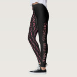 Breast Cancer Run Your Name Strong Pink Ribbon Leggings<br><div class="desc">Join the breast cancer run races with these pink ribbon leggings,  your name & how strong you are or who you support.</div>