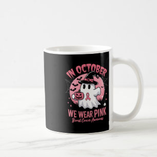 Breast Cancer Shirts Women Halloween October Wear Coffee Mug