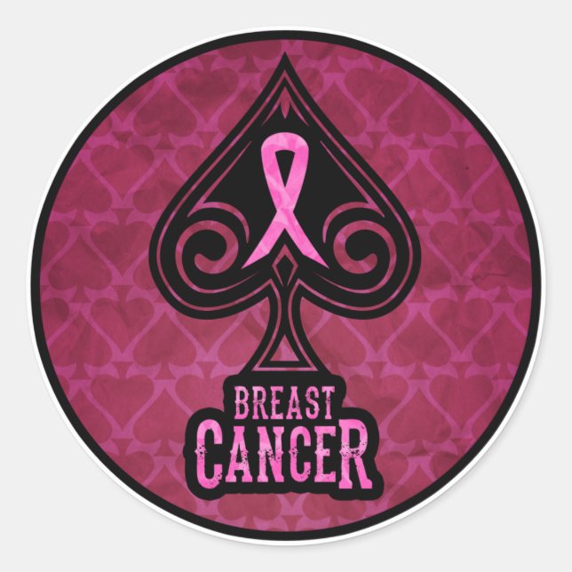 Breast Cancer - Sticker - Spades Edition (Front)