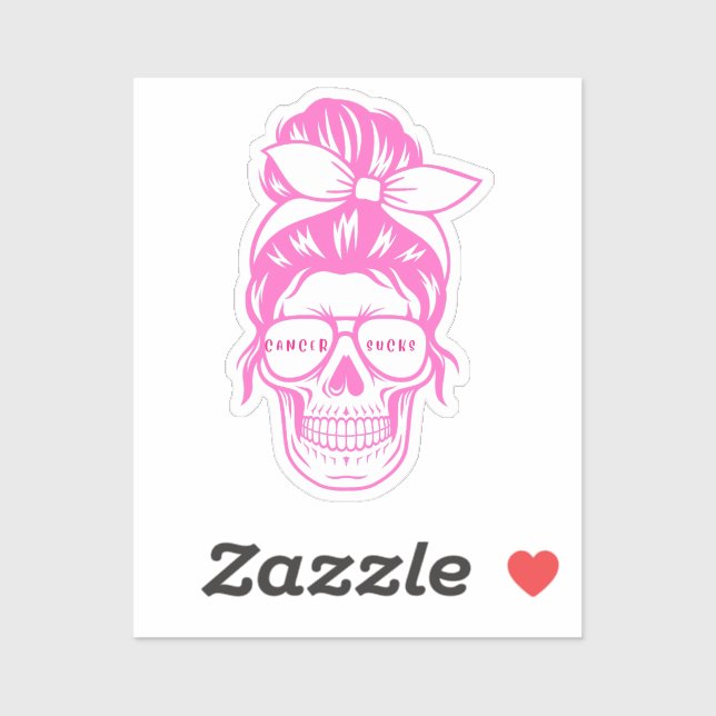 Breast Cancer Sucks Sticker (Feuille)