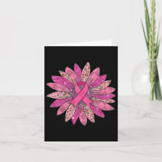 Breast Cancer Sunflower Breast Cancer Awareness Wa Card