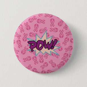 Breast Cancer Super Hero 2 Inch Round Button