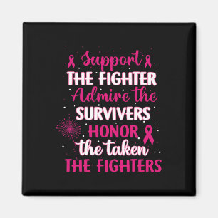Breast Cancer Support Admire Honour Breast Cancer Magnet