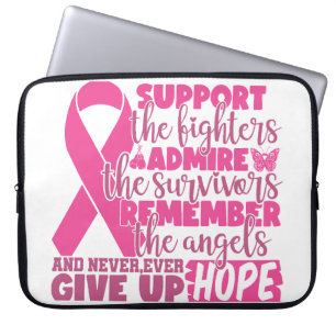 BREAST CANCER SUPPORT & AWARENESS LAPTOP SLEEVE