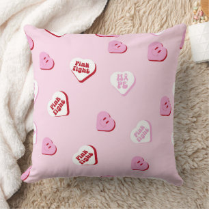 BREAST CANCER SUPPORT & AWARENESS THROW PILLOW