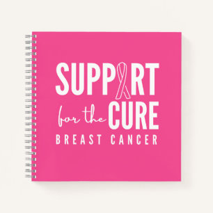 breast cancer support cure pink Notebook Journal