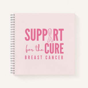 breast cancer support cure pink Notebook Journal