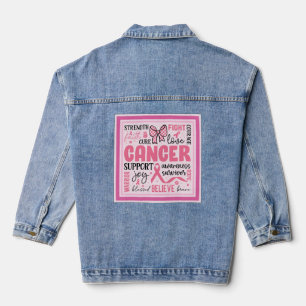 Breast Cancer Support  Denim Jacket