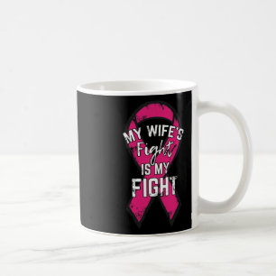 Breast Cancer Support Gift Awareness Husband Wife Coffee Mug
