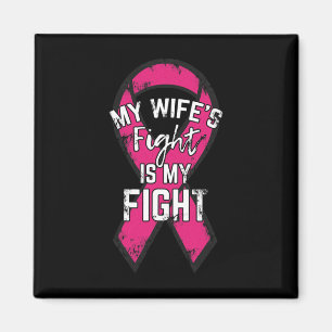 Breast Cancer Support Gift Awareness Husband Wife Magnet