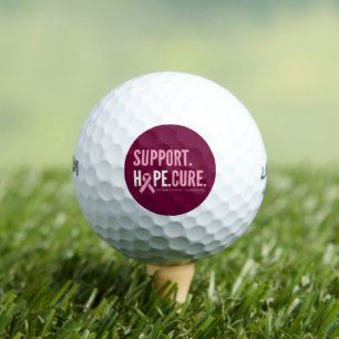 breast cancer support hope cure Golf Balls