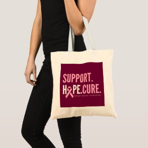 breast cancer support hope cure Totes & Bags