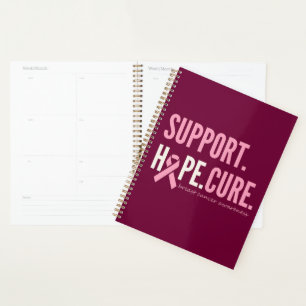 breast cancer support hope Planner Book Calendar