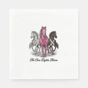 Breast Cancer Support Horse Vector Shirt Design_1 Napkin