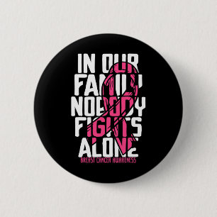 Breast Cancer Support Pink Family Breast Cancer Aw 2 Inch Round Button