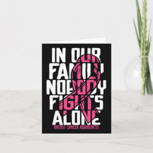 Breast Cancer Support Pink Family Breast Cancer Aw Card